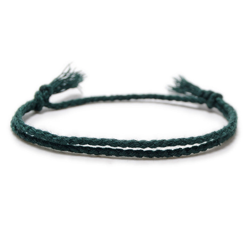 Women's String Hand Woven Rope Monochrome Optional Simple Bracelet - ATT-011 MegaBDM