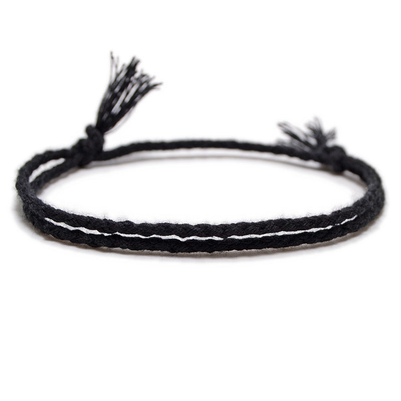 Women's String Hand Woven Rope Monochrome Optional Simple Bracelet - ATT-013 MegaBDM