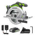24V Cordless Battery 6.5'' Circular Saw: 2.0 Ah Battery and Charger MegaBDM