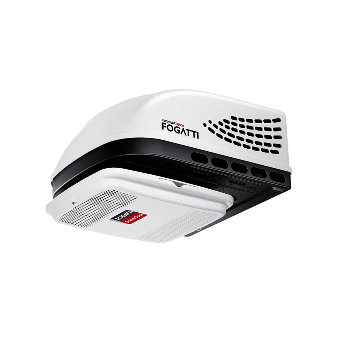 Fogatti InstaCool 15,000 BTU RV Rooftop Air Conditioner | Heat & Cool | Non-Ducted/Ducted | 115V AC MegaBDM