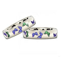 Ornament Exquisite Butterfly Inlaid Mixed Color Zircon Rings - Butterfly Ring-Green Purple Diamond / No. 9 MegaBDM
