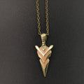 Women's & Men's Luminous Arrow Vintage Fluorescent For Necklace - Bronze Red Light MegaBDM