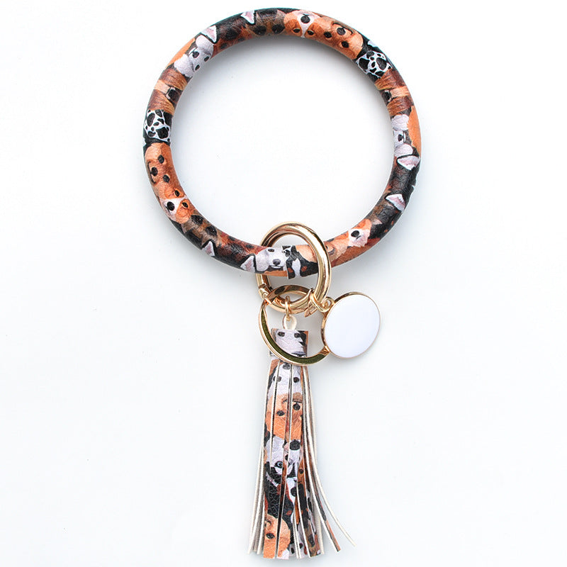 Christmas Pure Leather Key Creative Chain Bracelet - Cute Dog MegaBDM