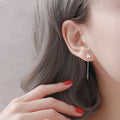Lucky Female Korean Style Simple Eardrops Chain Earrings MegaBDM