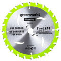 Greenworks 24V 7-1/4 " 24T Circular Saw Blades MegaBDM