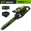 60V 18" Cordless Battery 2.0kW Chainsaw w/ 4.0 Ah Battery & Charger MegaBDM