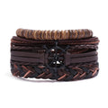 Men's Cowhide Hand-woven Leather Carrying Strap Bracelet - HM-70375(Z) MegaBDM
