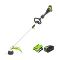 40V 16" Cordless Battery Brushless String Trimmer (Attachment Capable): 4.0 Ah Battery and Charger MegaBDM