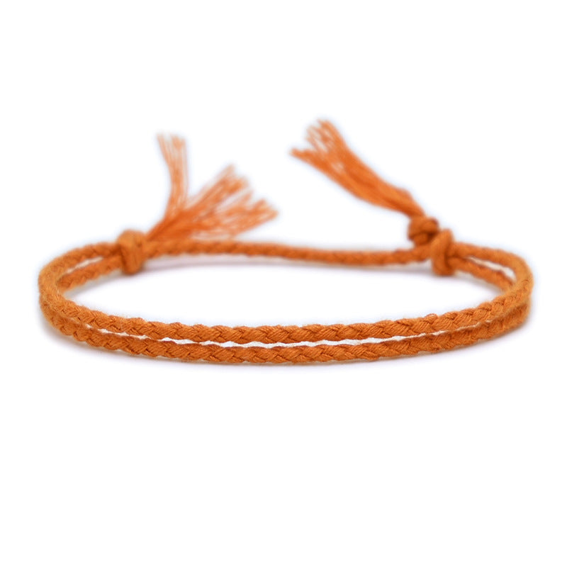 Women's String Hand Woven Rope Monochrome Optional Simple Bracelet - ATT-019 MegaBDM