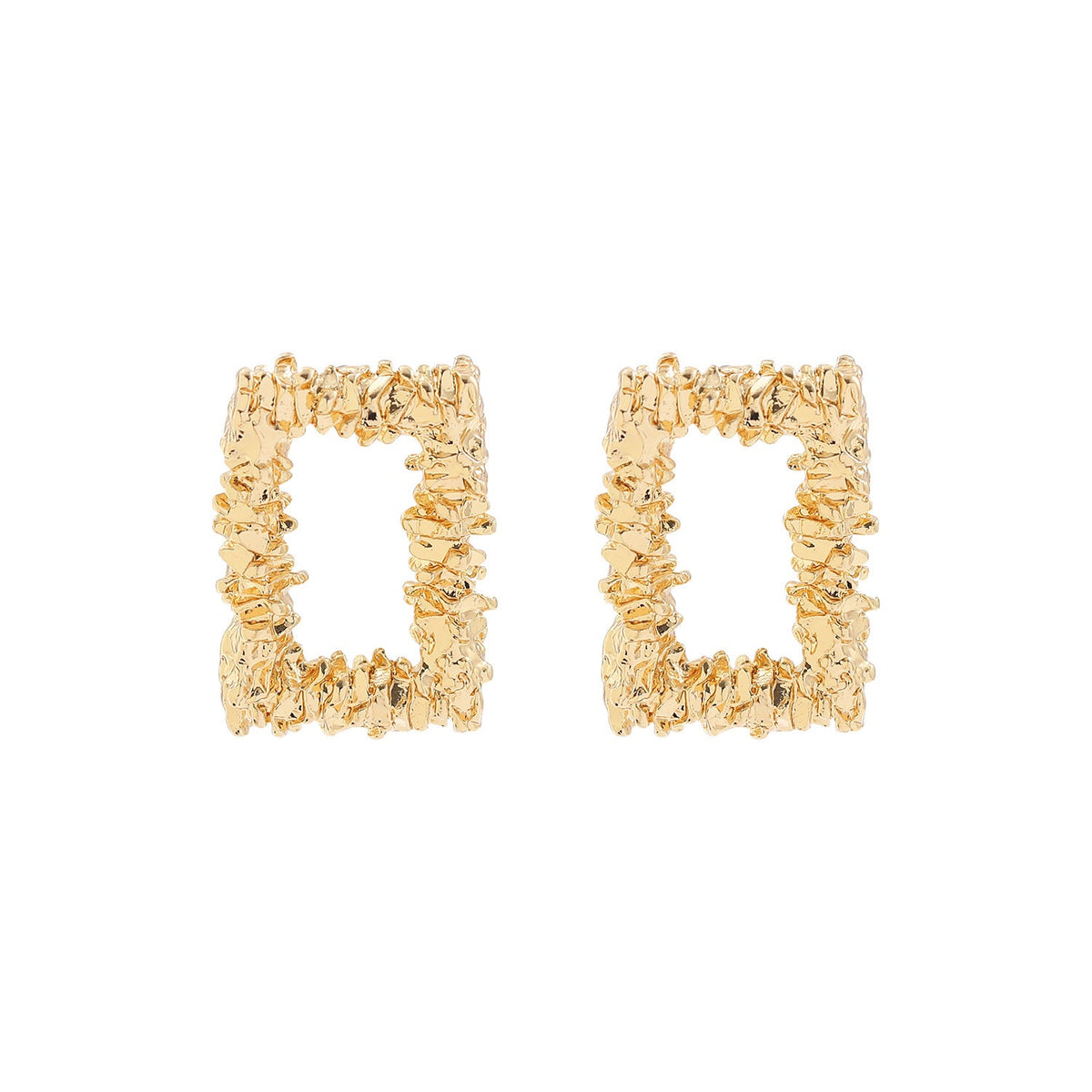 Stylish Simple Versatile Alloy Geometric Warping Earrings - Rectangular A8-4-1-2 MegaBDM