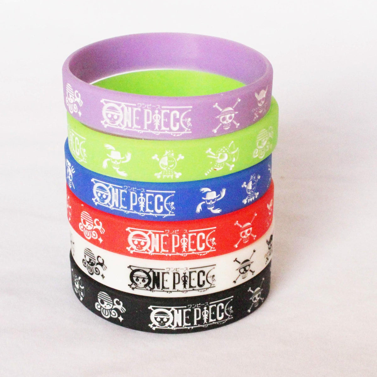 Engraved Gravure Cartoon Silicone One Piece Bracelets MegaBDM