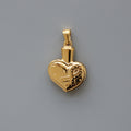 Rose Drop-shaped Stainless Steel Gold Plated Pendants - S18 Perfume Bottle MegaBDM