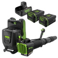 80V 690 CFM Cordless Battery Dual-Port Backpack Blower: (2) 4.0 Ah Batteries and Dual-Port Rapid Charger MegaBDM