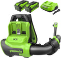 40V 710 CFM Cordless Battery Dual-Port Backpack Blower: (2) 8.0 Ah Battery and Charger MegaBDM