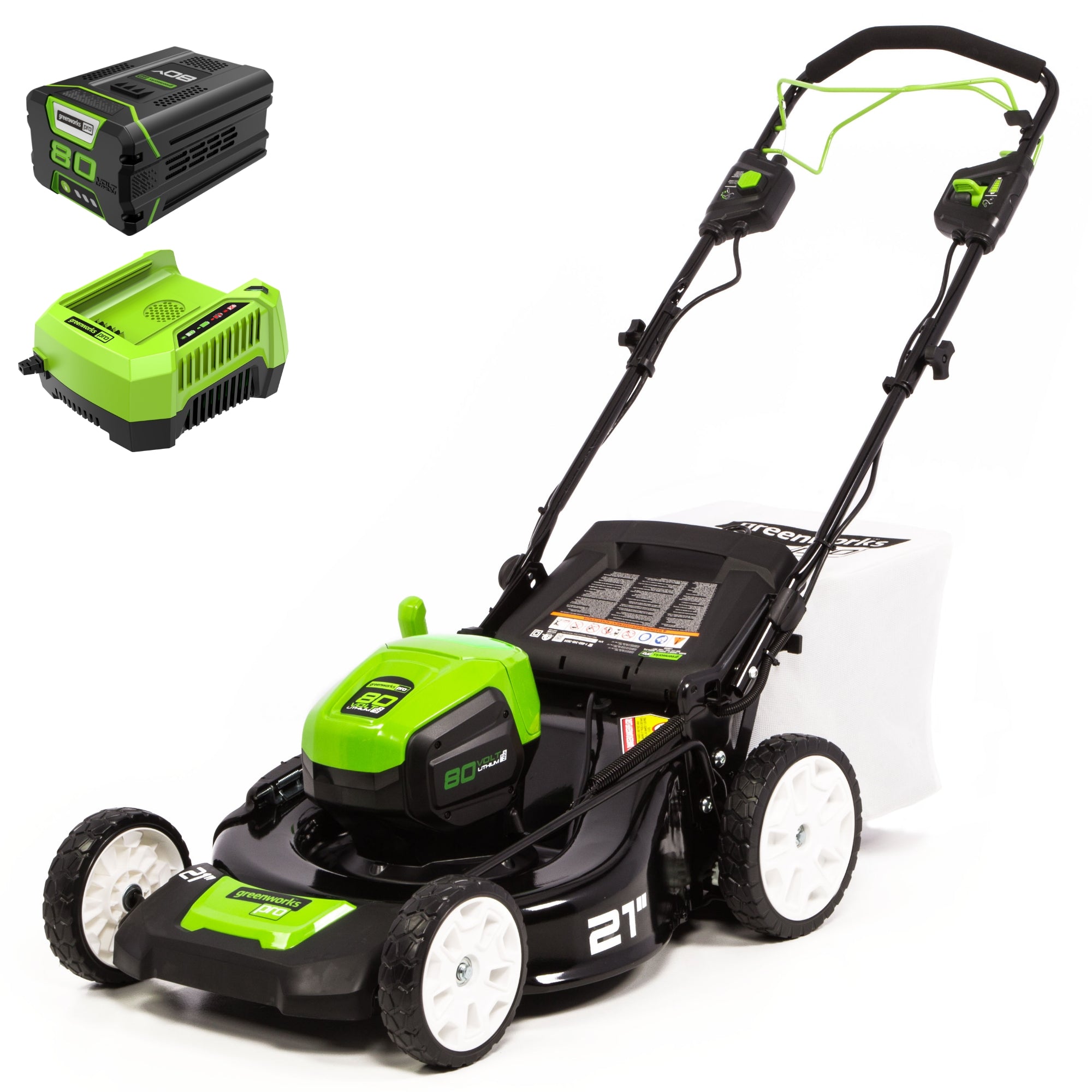 80V 21" Cordless Battery 3-in-1 Self-Propelled Lawn Mower w/ 4.0Ah Battery & Charger, LM2138S MegaBDM