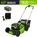 60V 21" Cordless Battery Push Lawn Mower w/ 5.0Ah Battery & Charger, LM2116 MegaBDM