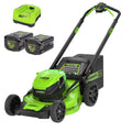 OPEN BOX 80V 21" Cordless Battery 4-in-1 Self-Propelled Lawn Mower: 4.0 Ah: 2.0 Ah Battery and Rapid Charger, LM2118S MegaBDM