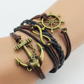 Boat Anchor Infinite Eight Layered Retro Bracelets MegaBDM