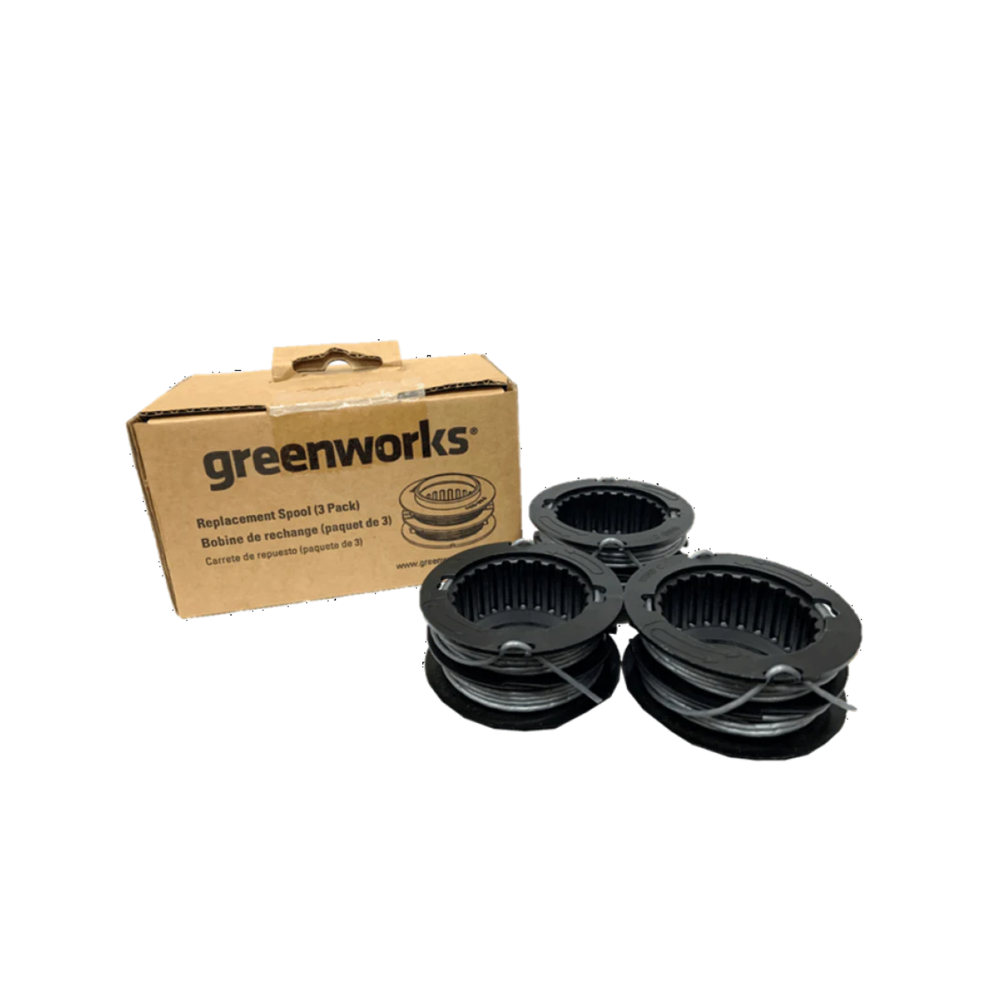 .080" Replacement Dual Line Spool (For 80V and 60V Gen I Trimmer) - Model STF402 (3 pack) MegaBDM