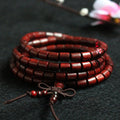 Women's & Men's Rosewood Wooden Barrel Beads Prayer Retro Bracelet MegaBDM