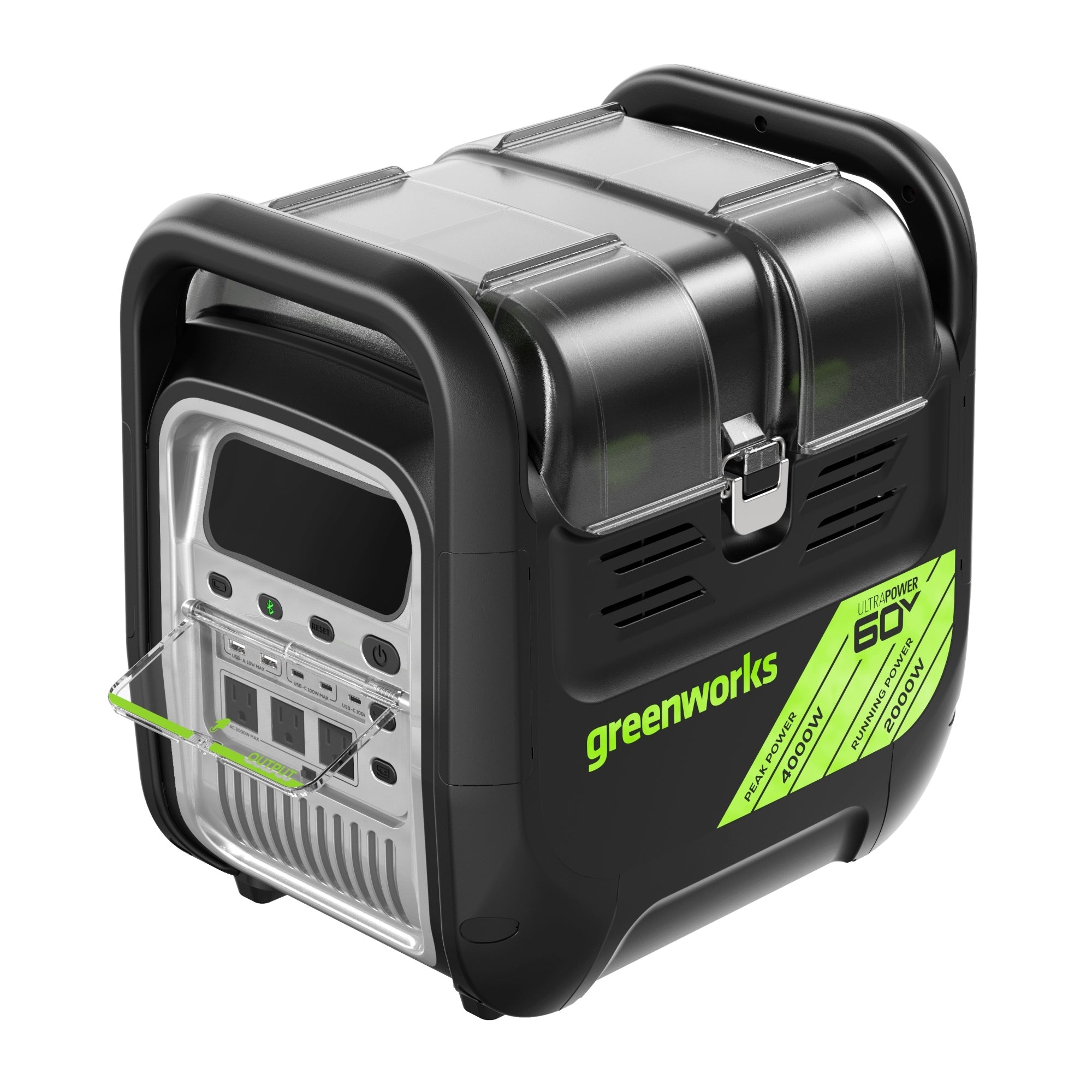 60V 2000W 4-Slot Inverter Portable Power Station (Tool Only) MegaBDM