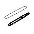 16" Chainsaw Chain and Bar Combo Kit, 3/8" Pitch, 0.043" Chain Gauge and 56DL MegaBDM