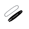 8" Replacement Pole Saw Bar and Chain Combo Kit, .3/8" Pitch, .050" Chain Gauge and 33 DL MegaBDM