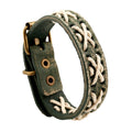 Ornament Vintage Weave Cattle Leather Handmade Bracelets - Retro Green MegaBDM