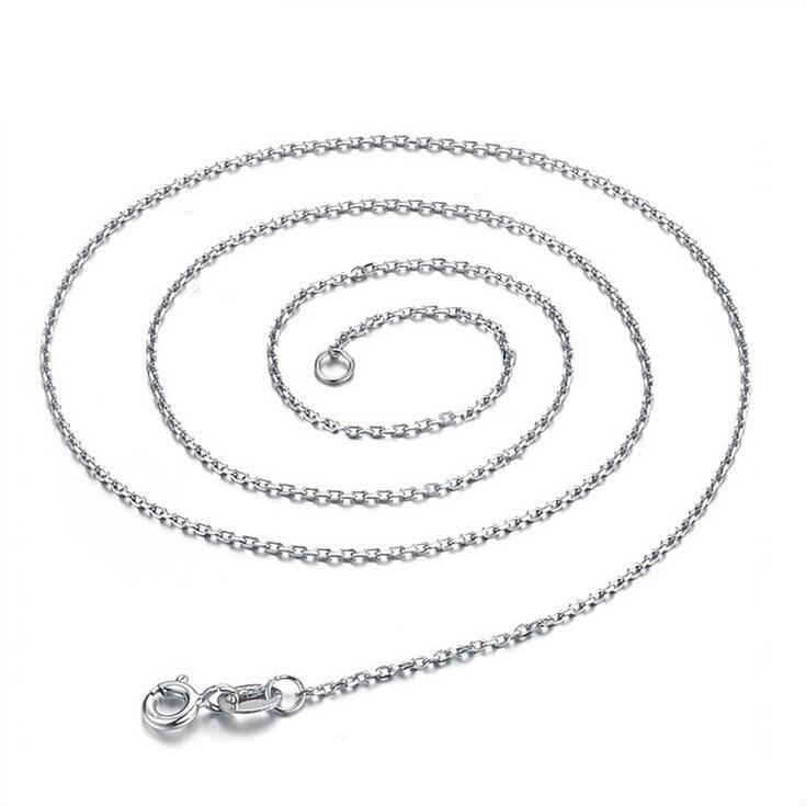Women's Cross Box Clavicle Chain Fine Gold Necklaces - Cross chain / Platinum Plated (Spring Fastener) MegaBDM