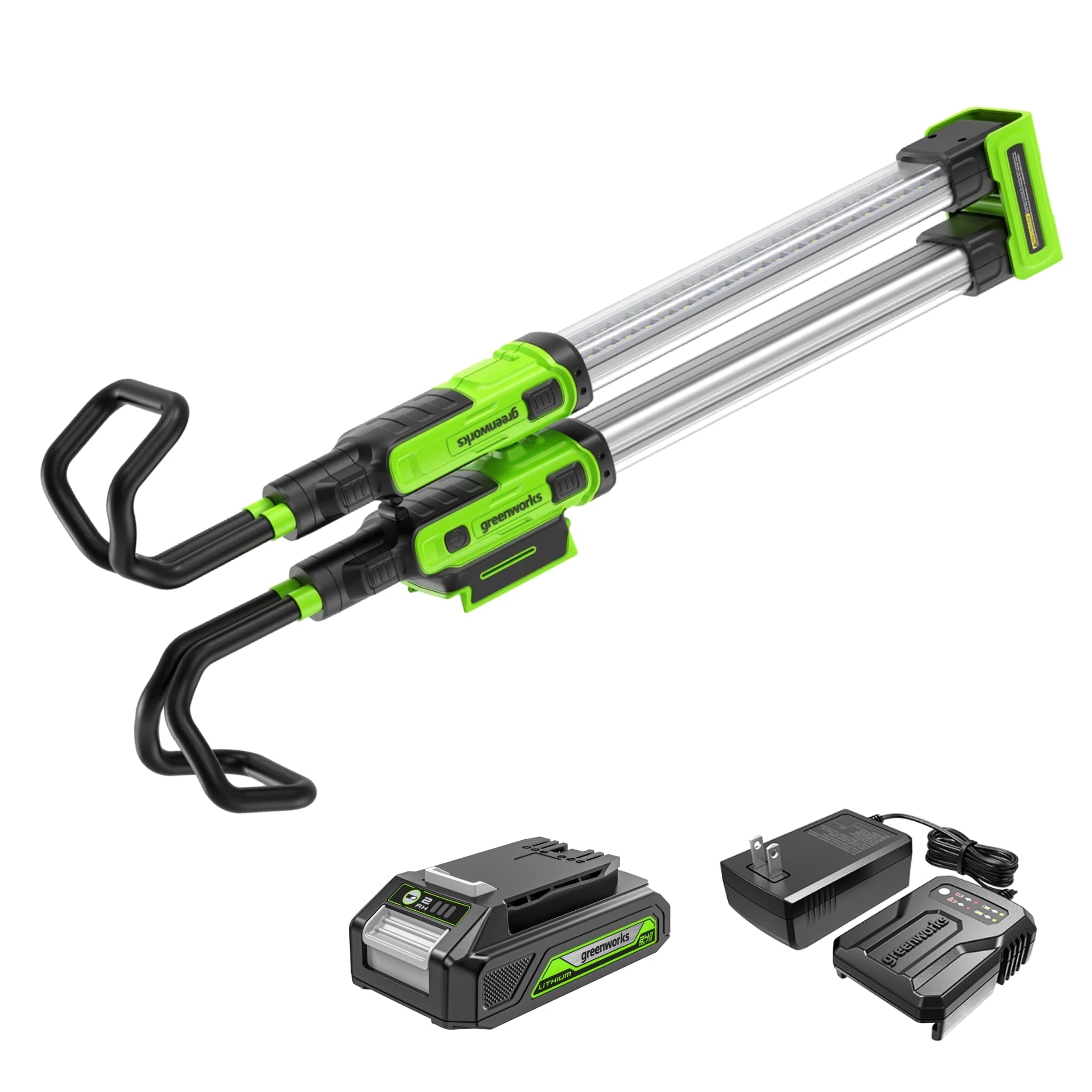 24V Cordless Battery Under Hood Work Light: 2.0 Ah Battery and Charger MegaBDM