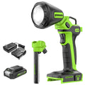 24V Cordless Battery 2-in-1 Work Light: 2.0 Ah Battery and Charger MegaBDM