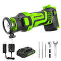 24V Cordless Battery Speed Saw Rotary Tool: 2.0 Ah USB Battery and Charger MegaBDM