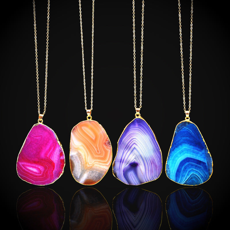 Crystal Cut Pattern Geometric Irregular Clavicle Chain Neck Necklace MegaBDM