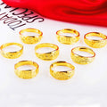 Women's & Men's Vietnam Placer Gold Couple Plated Imitation Ring MegaBDM