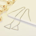 Stars Triangle Round Long Pearl Geometric String Earrings - NN001 MegaBDM