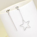 Stars Triangle Round Long Pearl Geometric String Earrings - NN004 MegaBDM