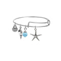 Tree Palm Starfish Shell Alloy Female Personality Iron Bracelet - Picture Color MegaBDM