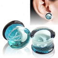 Glass Earhole Enlarging Tools Ear Ocean Stud Earrings MegaBDM