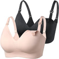 momcozy Nursing Bras for Breastfeeding, YN21 Seamless Ultra Comfort Maternity Bra, Natural Shape, Pregnancy Sleep Bralette MegaBDM