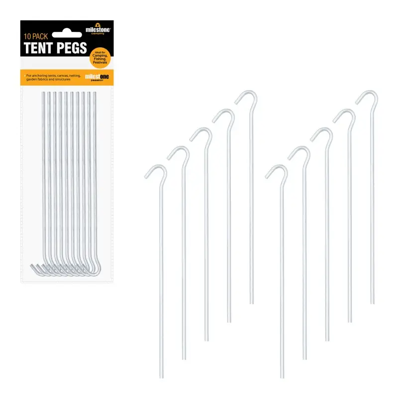 Milestone Camping Tent Pegs 10pcs MegaBDM