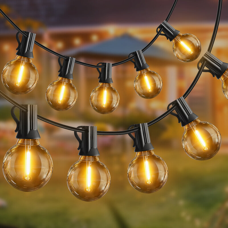 VIVREAL G40 Decorative String Lights – 20M (66 ft) 23 Shatterproof Bulbs, Dimmable & Connectable Outdoor Fairy Lights, New Year Sale, Top Gift Picks MegaBDM