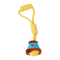 ZEZE Lantern Rope Knot Pet Toy, Interactive Chew Toy for Cats Dogs (Blue/Yellow) MegaBDM