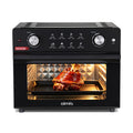 OIMIS Air Fryer Toaster Oven Combo with Family size, Fit 13'' Pizza, Manual operation, 1800W powerful heating, Black MegaBDM