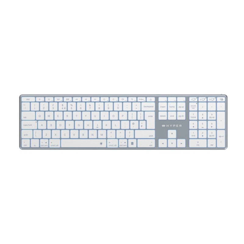 Hyper® HyperSpace Next Bluetooth Wireless Keyboard (UK) - White MegaBDM