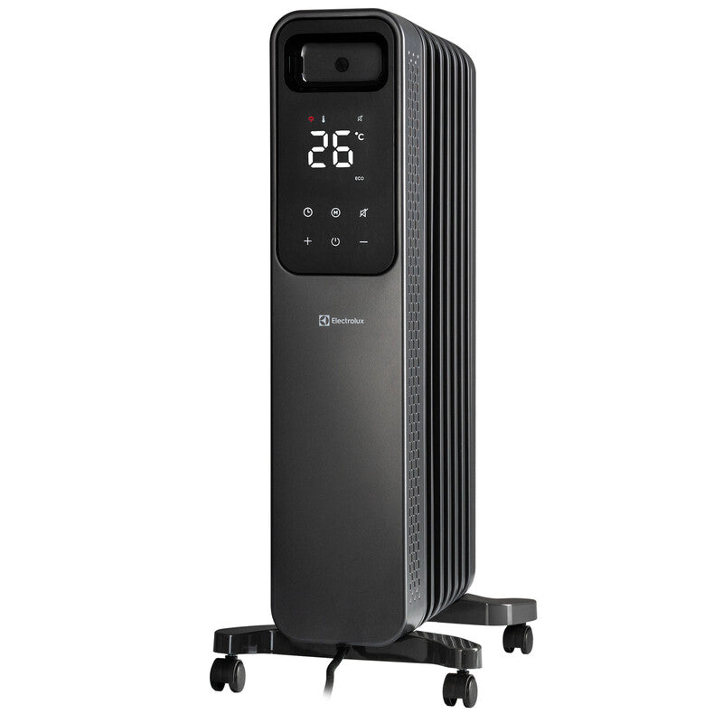 Electrolux Oil Filled Radiator – 1500W Heating Power, Adjustable Thermostat, Portable Design, Grey HEA2012ELGRY MegaBDM