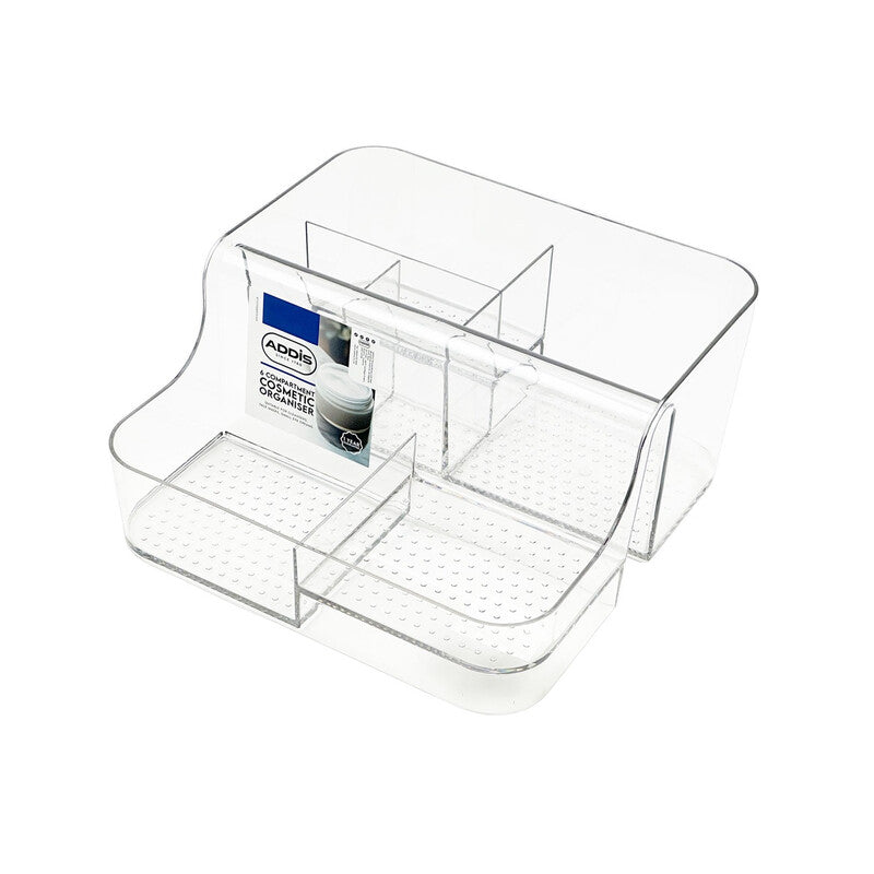 Addis Open 6 Compartment Acrylic Cosmetic Organiser MegaBDM
