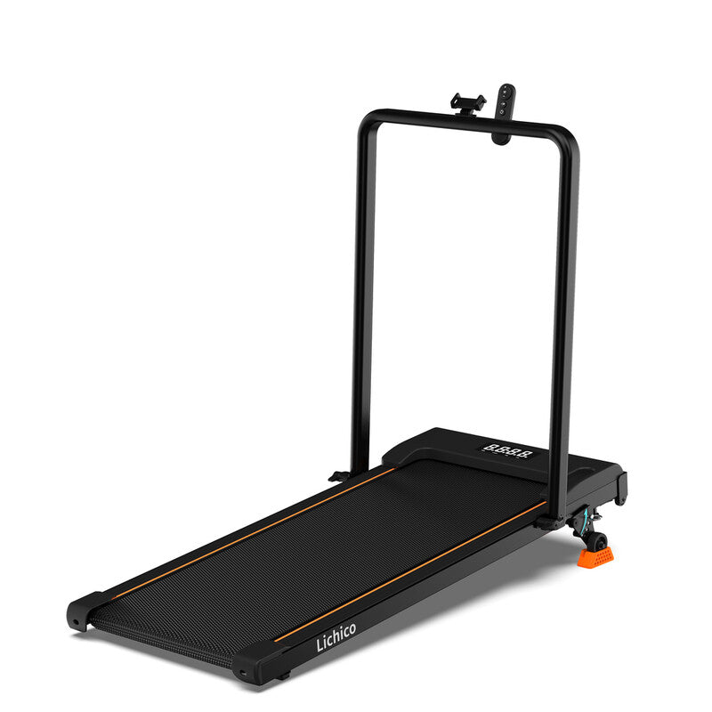 Lichico Walking Pad Treadmill with 0-9% Incline, Undermount Treadmill with 40 x 100 cm Running Surface and Smart App Remote Control, Running Device with a Maximum Load Capacity of 130 kg for Home MegaBDM