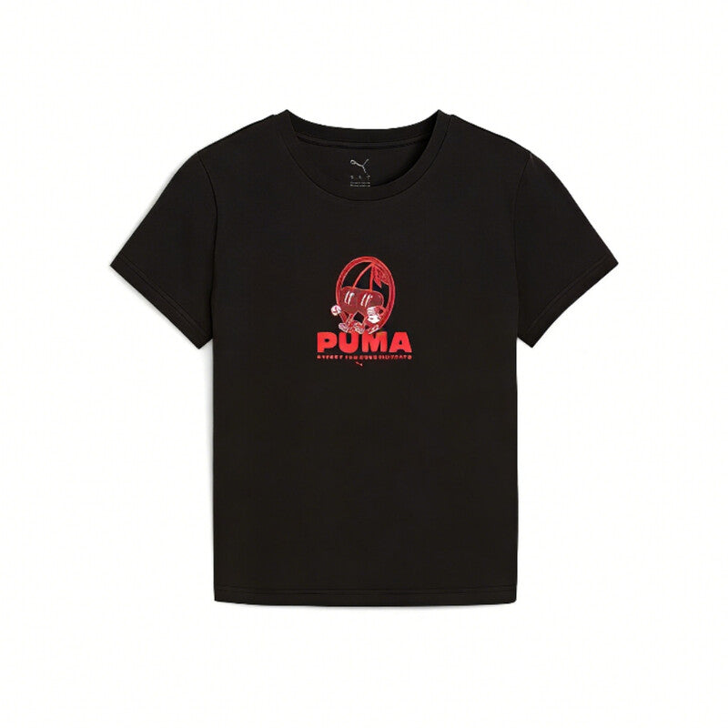 Puma Graphic Cherry The Moment Slim Tee - Puma Black MegaBDM