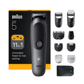 Braun All-in-One Kit Series 5, 11-in-1 Grooming, Sharp Blade, Body Trim, AIO5560, Grey MegaBDM