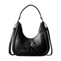 Calvin Klein Embossed Monogram Crescent Bag - Black MegaBDM